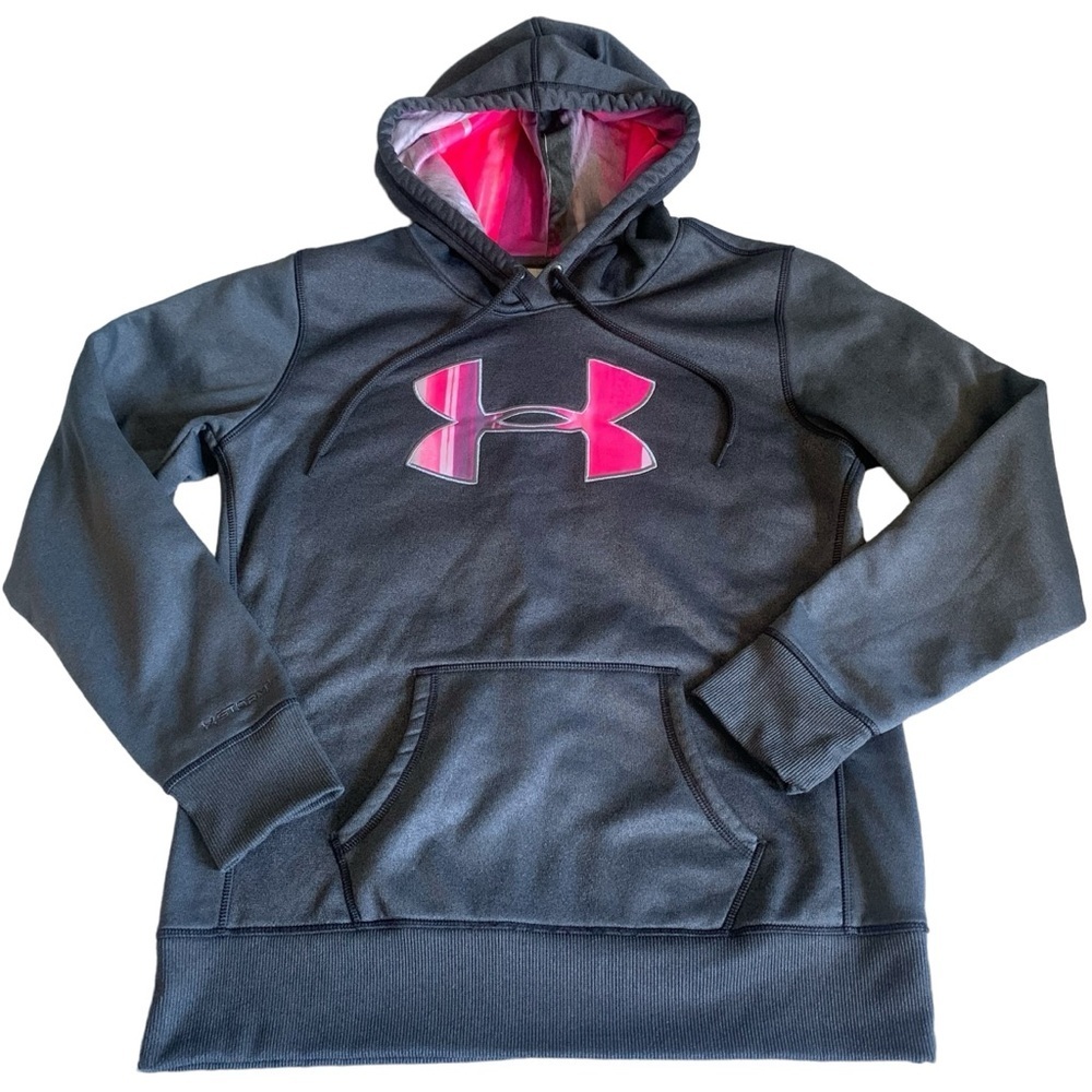 Women’s Under Armour Storm Hoodie size medium coldgear pink grey